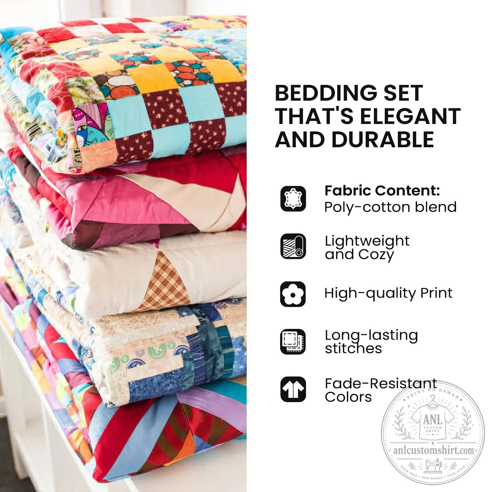 Sleeping Schnauzer Dog and Teddy Bear Christmas Quilted Bedding Set 9 Sleeping Schnauzer Dog and Teddy Bear Christmas Quilted Bedding Set