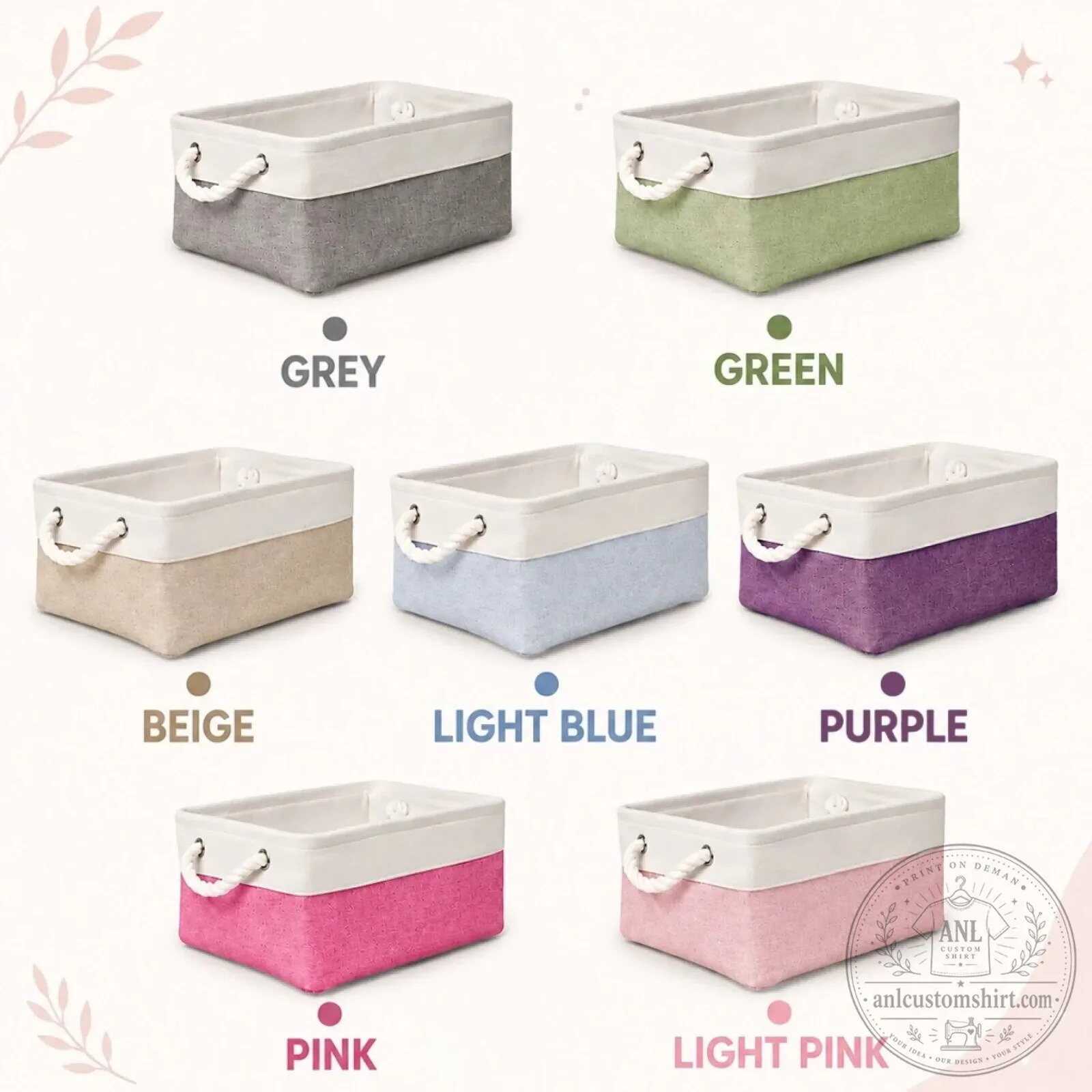 Personalized Reading Lover Storage Basket with Custom Name for Bookworms 13 Personalized Reading Lover Storage Basket with Custom Name for Bookworms